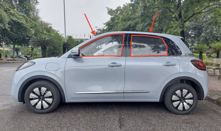 Kính cửa xe Wuling Bingo